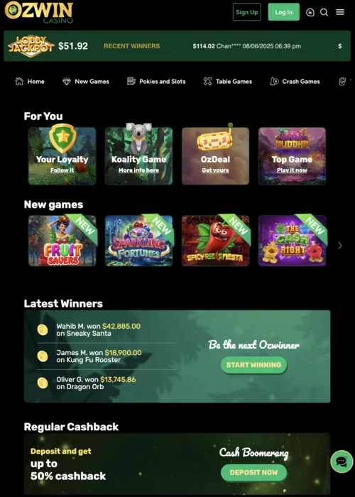>Site Ozwin Casino